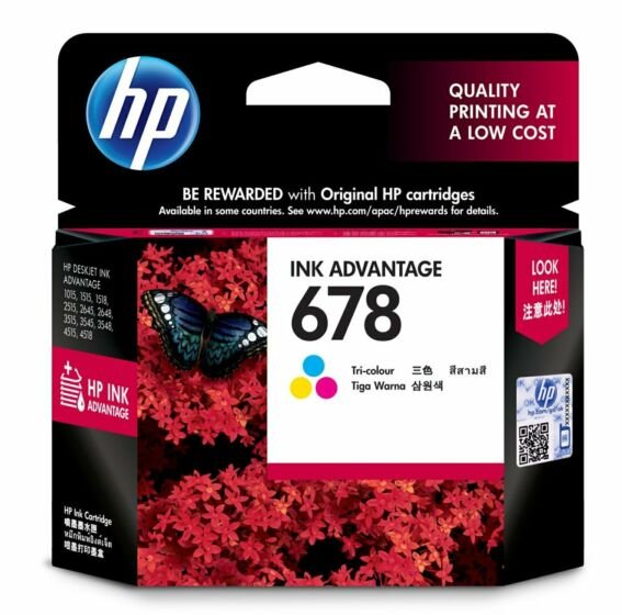 HP 678 Tri-Color Original Ink Advantage Cartridge