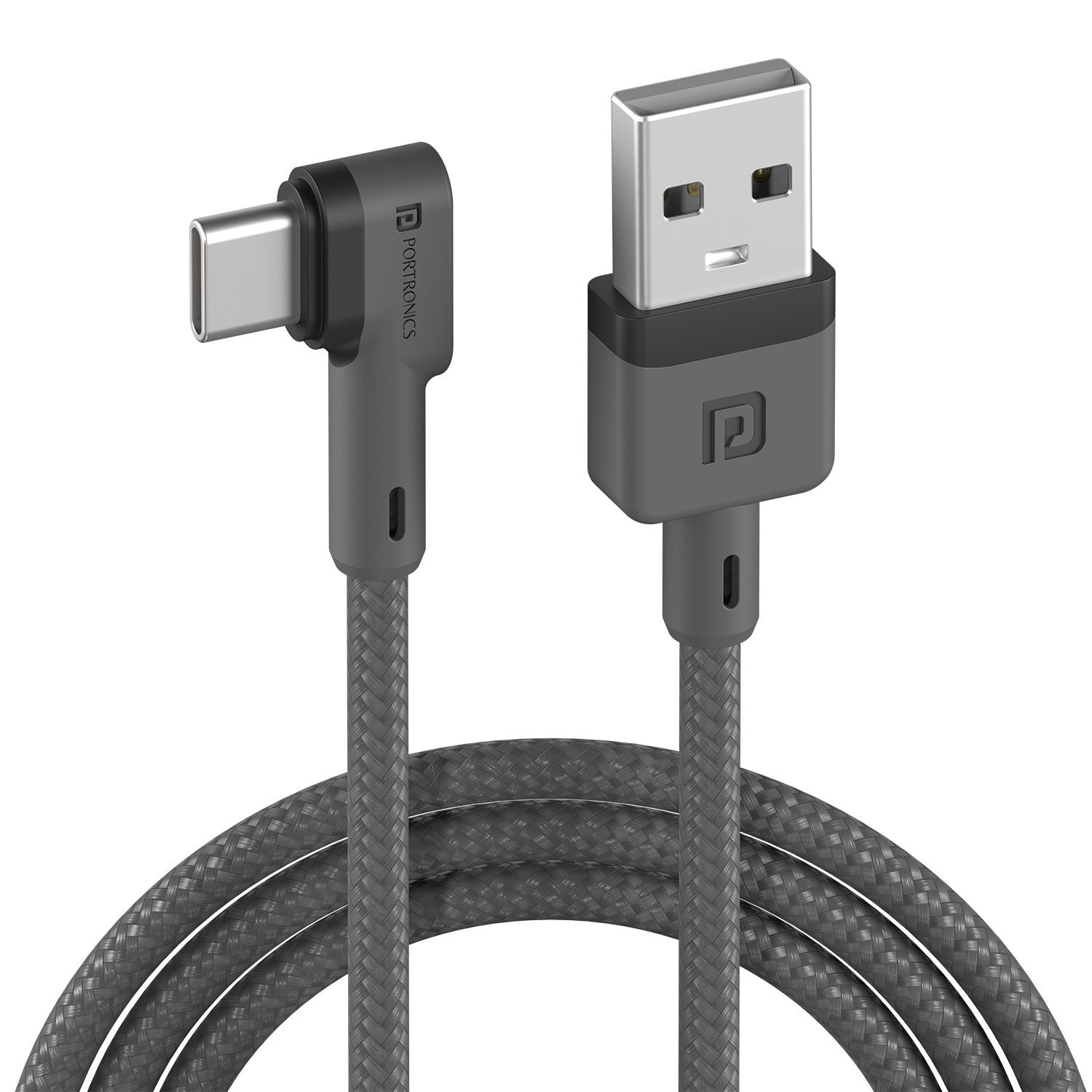 Portronics Konnect L Type-C Right-Angle Charging Cable